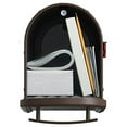 thumbnail image 3 of Gibraltar Mailboxes Franklin Medium, Steel, Post Mount Mailbox, Bronze w/Brass Finish, FM11BZ01, 3 of 5