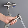thumbnail image 3 of Ruiboury Pulvérisateur de Salle de Bain Résistant à l'Usure Résistant à la Chaleur Buse de Toilette Ménage Bidet à Haute Pression Buse Anticorrosion Type d'Installation 5, 3 of 8
