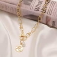 thumbnail image 3 of MATROOY Zovoli Vintage Layered Pearl Lock Round Coin Pendant Necklaces for Women-CJ-2026, 3 of 9