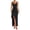 Black, variant on Laqbezok Women's Ribbed Square Neck Maxi Dress, Sleeveless Side Ruched Bodycon Gown, Casual Slim Fit Dress with High Slit for Summer Party Vacation