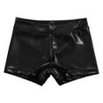 thumbnail image 7 of Hansber Kids Girls Shiny Metallic Ballet Dance Shorts High Waist Sequins Boycut Shorts Athletic Black 160, 7 of 7