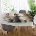 thumbnail image 6 of BZSMCE Square Tablecloth Two Cute Cats with Wings Pattern Tableclothes, 6 of 9