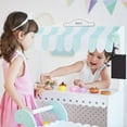 thumbnail image 4 of Teamson Kids My Dream Bakery Présentoir à Desserts Ensemble de Jeu Jeu de Rôle Blanc Menthe, 4 of 9