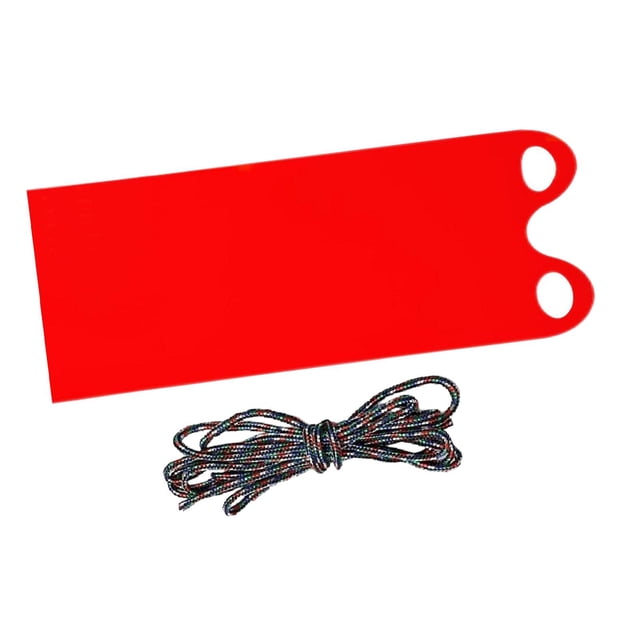 harper Durable Foldable Snow Sled Carpet Mat Anti Slip Portable Slider for Outdoor Snow red
