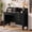 Black, variant on Catrimown Computer Desk with Drawers, 47.2 inch White Desk with Monitor Stand, Home Office Desk with Hutch Shelf for Small Space, White