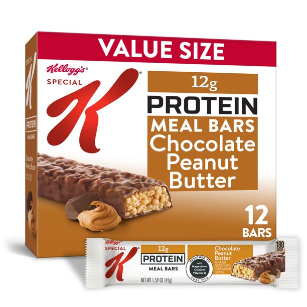 Kellogg's Special K, Protein Meal Bars, Chocolate Peanut Butter, 19 Oz