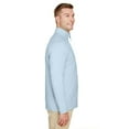 thumbnail image 3 of Men's CrownLux Performance ClubhouseMicro-Stripe Quarter-Zip - OCEAN BLUE - L, 3 of 3