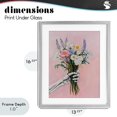 thumbnail image 4 of Stupell Industries Bohemian Skeleton Hand Holding Flowers Gray Framed Print Under Glass, 13 x 16, by The Prints Vibe, 4 of 8