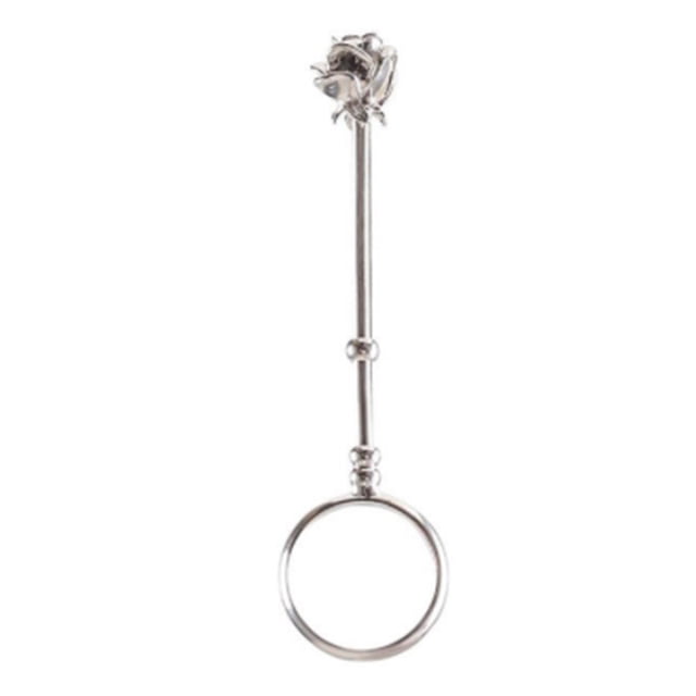 Moyic Soporte para cigarrillos, anillo resistente a la corrosión, adorno Tobacciana, suministros de joyería, coleccionables, regalos de Festival, oro encendedores plata mate 17 mm Moyic HA060101-04B