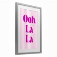 thumbnail image 3 of Stupell Industries Ooh La La over Pink Stripes Gray Framed Print Under Glass design by Pooja Dave, 23 x 17, 3 of 10