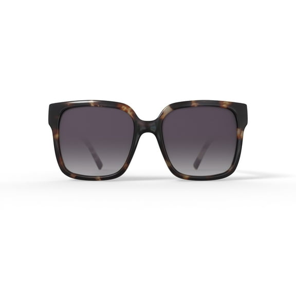 Reverb Women's Square Prescription Fashion Sunglasses, RVLOS2014, Tortoise, 55-19-145, with Case