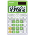 thumbnail image 2 of Casio Solar Wallet Calculator Type with 8-Digit Display, Green, 2 of 2