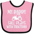 thumbnail image 3 of Inktastic Farmer My Daddy Still Plays with Tractors Boys or Girls Baby Bib, 3 of 4