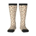 thumbnail image 2 of Picia Women Crew Soft Moisture-wicking Socks Cute Coffee Bean Print Pattern Design Cotton Socks, One Size fit All, 2 of 9