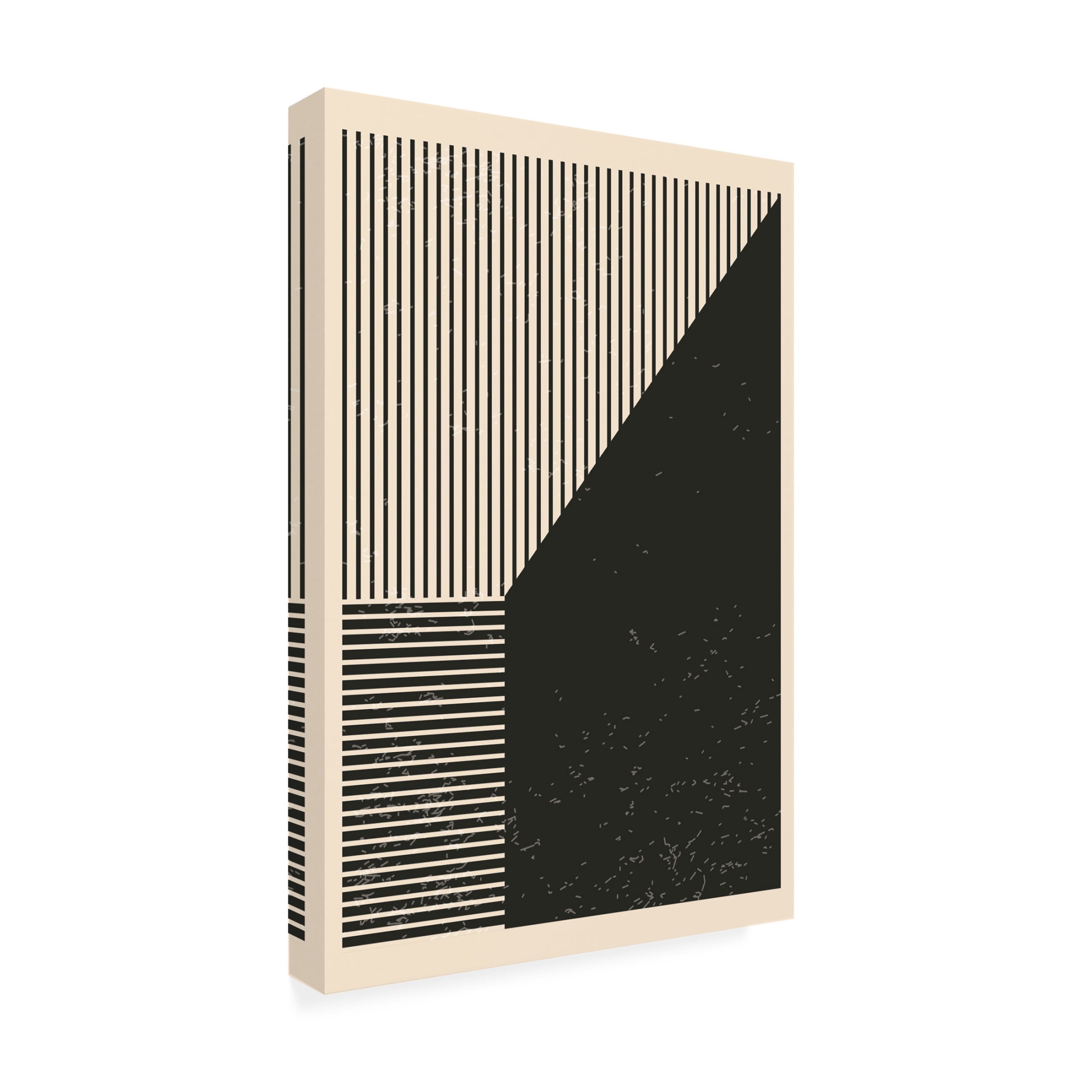 Trademark Fine Art jay stanley  Black and White Lines Series 4 Canvas Wall Art