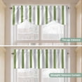 thumbnail image 5 of Tie Up Valance Curtain for Kitchen, Modern Gradient Grass Green Grey Striped Rod Pocket Short Curtains Adjustable Tie-Up Shade Valances, Abstract Art Window Treatment for Bathroom Living Room Bedroom, 5 of 9