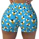 thumbnail image 2 of Balery Flying Bees Pantalones cortos de entrenamiento estampados para mujer, sin costuras, ajustados, para gimnasio, yoga, correr, deportes, ejercicio activo, fitness.-Small, 2 of 8