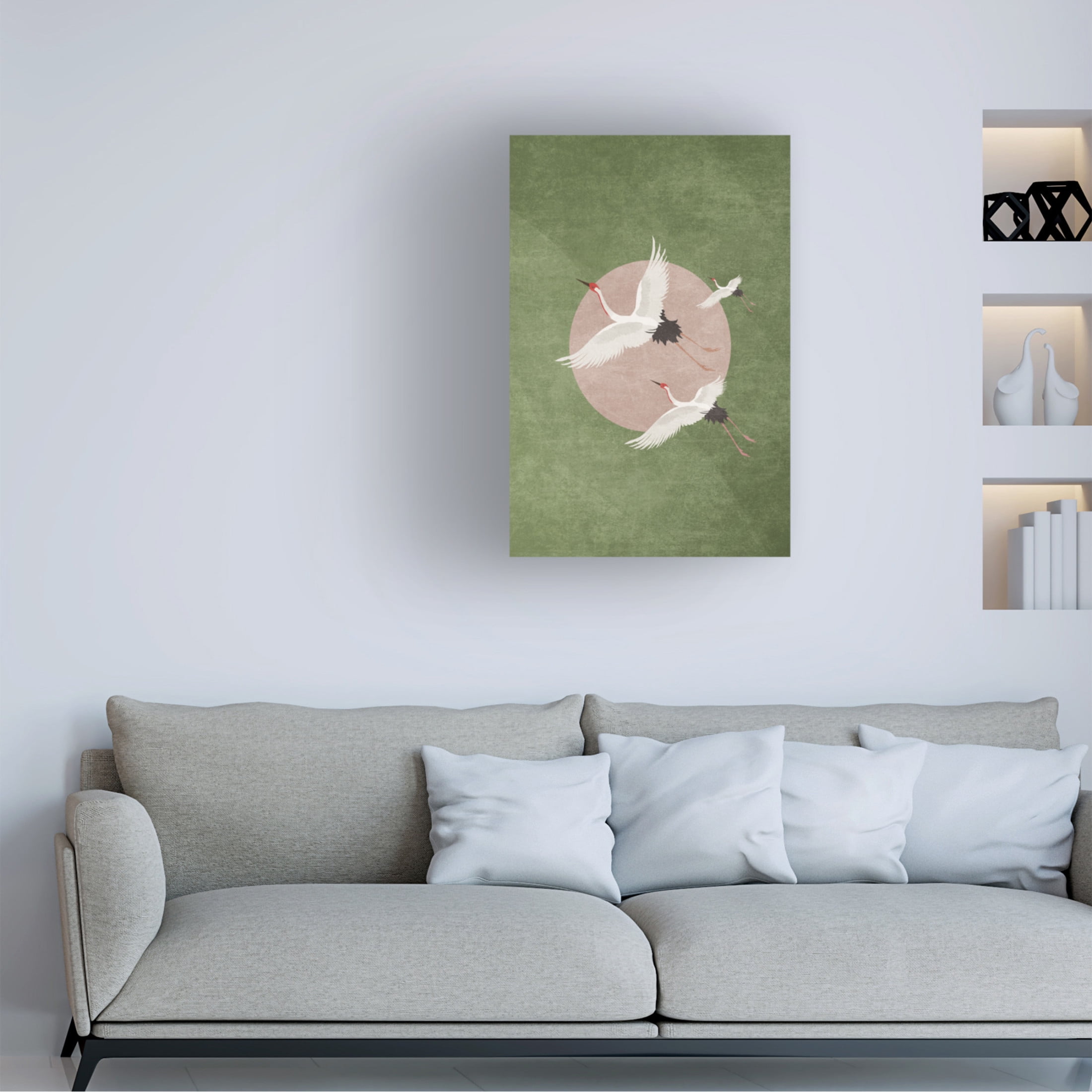 Trademark Fine Art Emel Tunaboylu  Iso A3 Forest Green Canvas Wall Art