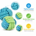 thumbnail image 2 of MGEZCOO Puppy Toys 8 Pack, Dog Rope Ball Chew Toys for Small Medium Dogs, 2.36 Inch Braided Rope Balls for Puppy Teething, Fetch, Tug and Indoor Play, 2 of 7