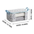 thumbnail image 2 of SouMaox Clothes Storage Bag Wardrobe Organizer Bin Portable Quilt Container Clear Window Moving Box Foldable Bedding Garment Suitcase, 2 of 9