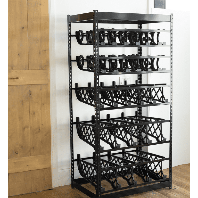 Shelf Reliance Compact Cansolidator Pantry Food W/rotation System,  Interlocking Assembly & Adjustable Panels Holds Up To 20 Cans, White :  Target