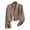 Khaki, variant on Commuter Blazer For Women, Solid Color Loose Fit Suit Jacket, Casual Business Work Wear, Professional Office Outwear Orange 3XL