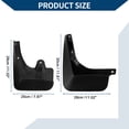 thumbnail image 3 of Unique Bargains Mud Flaps Splash Guards W/Mount  Accessories for BMW 5 Series F10/F18 2011-2016 Front and Rear Mud Guards 1 Set, 3 of 6