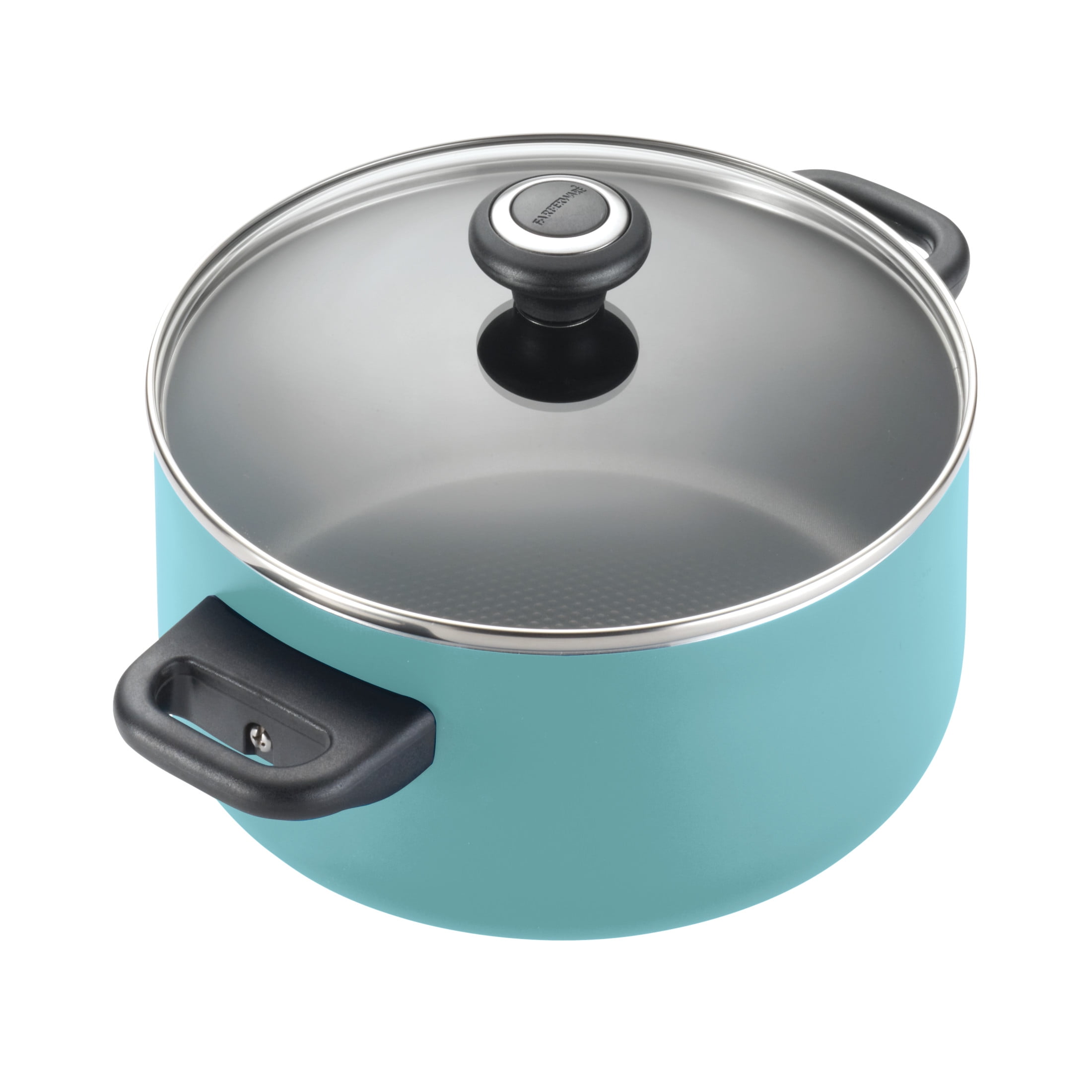Farberware 12-Piece Easy Clean Nonstick Pots and Pans/Cookware Set, Aqua - 3