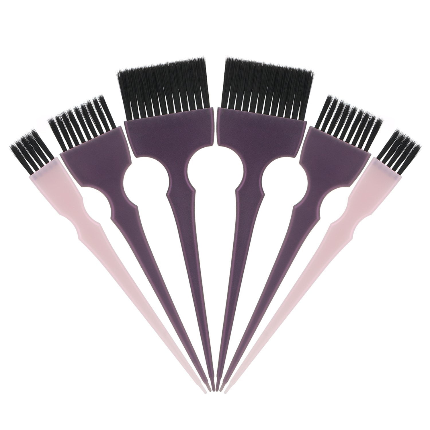 Hair color application brush information