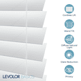 thumbnail image 5 of LEVOLOR BASICS 2" Cordless Faux Wood Blinds, White, 34" Width x 64" Length, 5 of 10