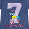 thumbnail image 3 of Pete the Cat -  Happy 7th Birthday - Toddler And Youth Girls Short Sleeve Graphic T-Shirt, 3 of 6