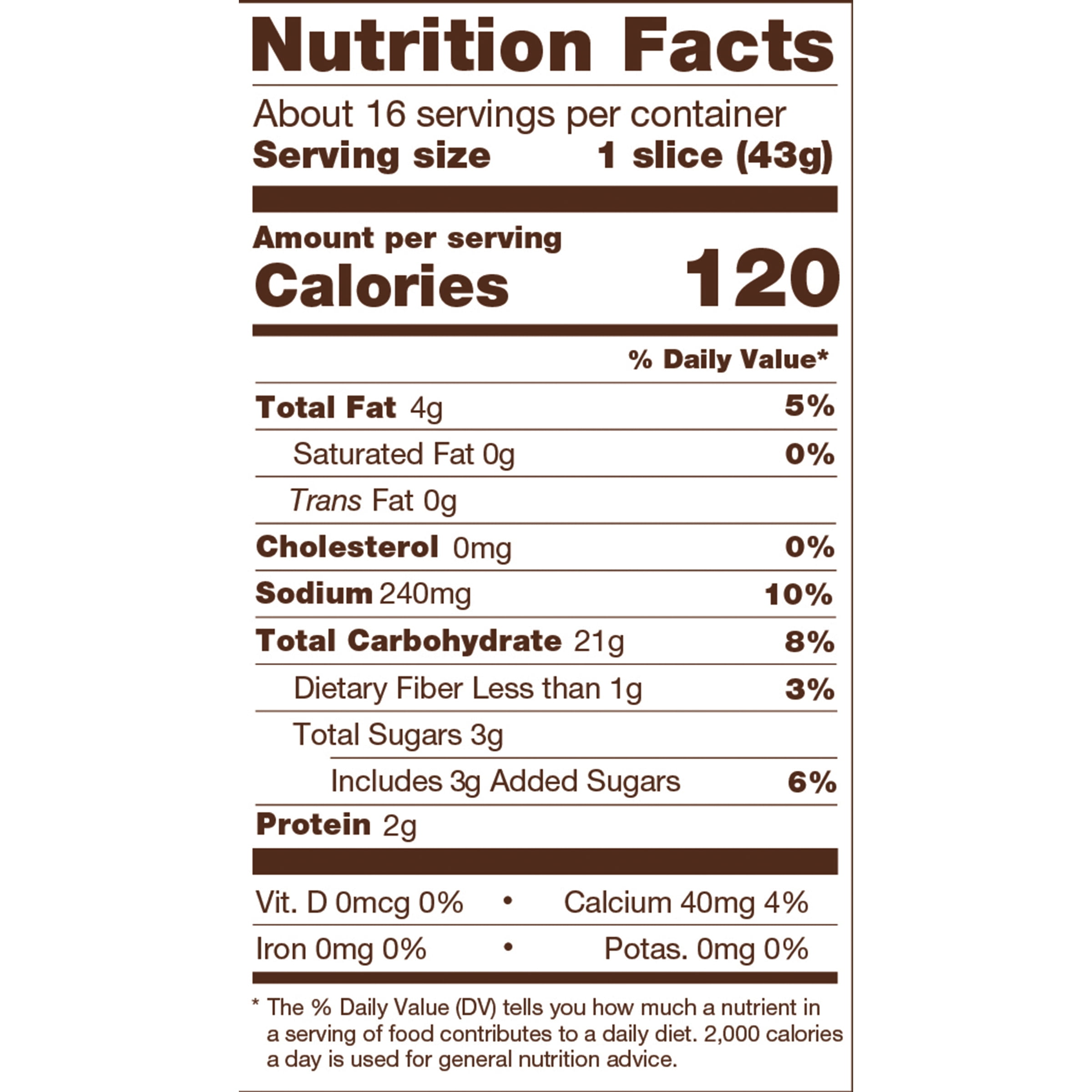 Wonder Bread Nutrition Facts Nutrition Ftempo