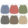thumbnail image 4 of Fuxin D-Shaped Chair Cushions, Thick Dining Chair Pads with Ties and Removable, Machine-Washable Cover,Dining Chair Cushions, Natural Linen, 4 of 9