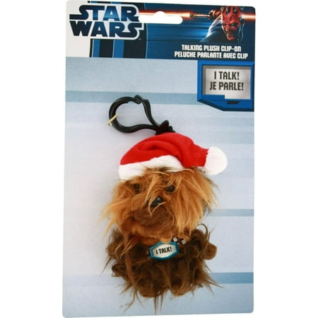 UPC 882041009040 product image for Star Wars Chewbacca Santa Hat Talking Clip-On Keychain | upcitemdb.com