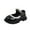 Black, variant on Kureaily Autumn Toddler And Girls Casual Shoes Thick Sole Round Toe Buckle Dress Shoes 18-24 Months