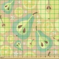 thumbnail image 2 of Ambesonne Summer Fabric by the Yard Upholstery, Pastel Pears Lemon and Apple, 1 Yard, Blush and Multicolor, 2 of 5