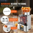 thumbnail image 4 of VEVOR Commercial Orange Juicer Machine, 120W Automatic Feeding Juice Extractor, Stainless Steel Juice Extractor for 25 Oranges Per Minute, with Pull-Out Filter Box, PC Cover, 4 of 9