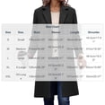 thumbnail image 3 of PBFRDSJ Warm Button Front Peacoat Jacket Notched Lapel Collar Long Sleeve Peacoat for Street Office Business, 3 of 8