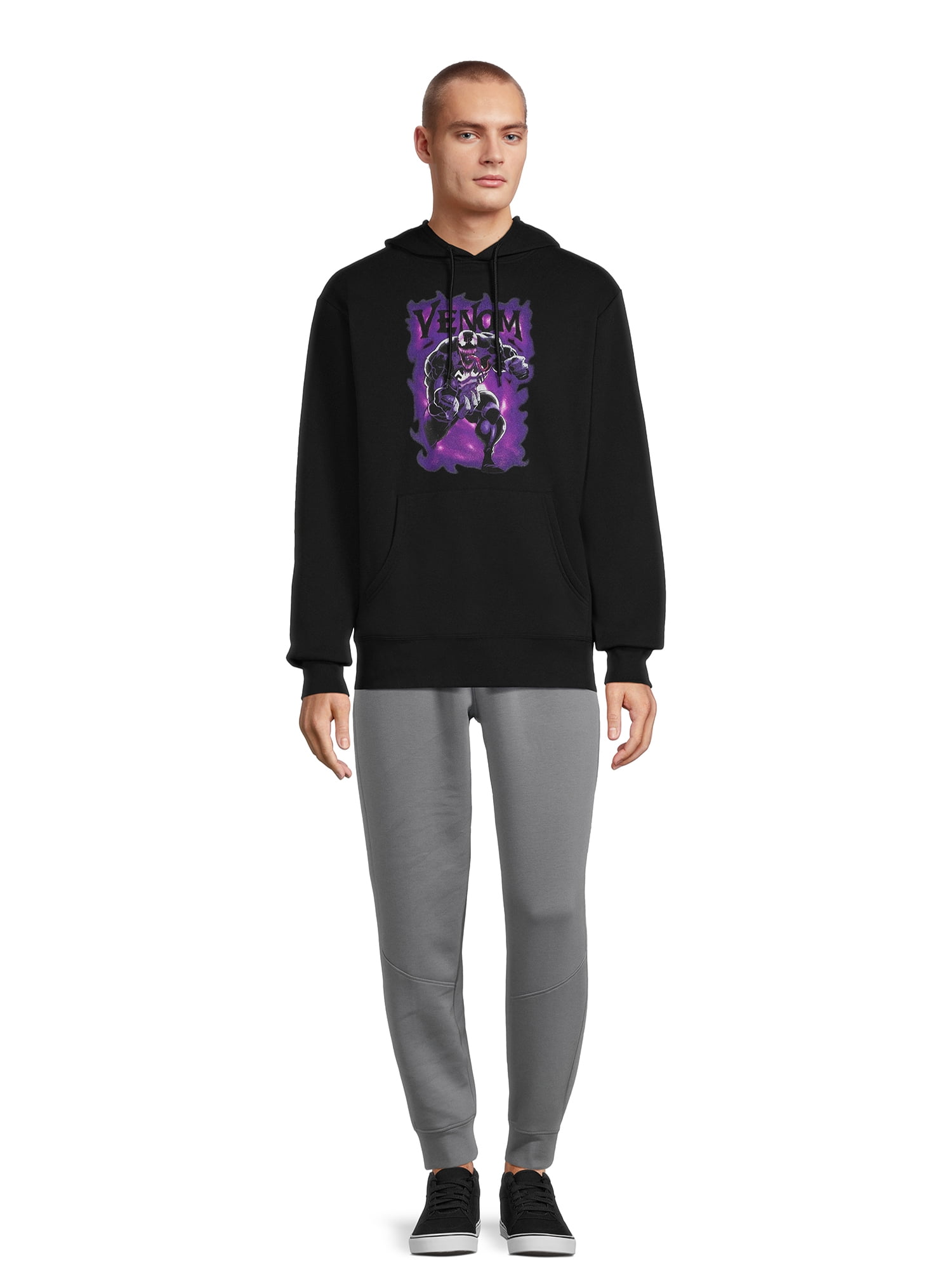 Marvel Men's and Big Men's Venom Apparel, Graphic Hoodie Sweatshirt, Sizes S-3XL