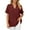 Red, variant on Women Shirt Casual Comfortable Pullover Blouses Thin v-Neck Shirts Solid Color Work T-Shirt Top
