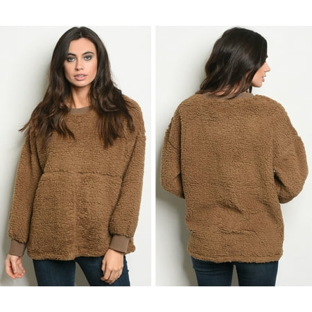 Black Teddy Bear Slimfit Sweater