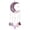 Purple, variant on Natural Crushed Stone Sun Catcher Pendant, Balcony Decorative Hanging Ornament, Multicolor