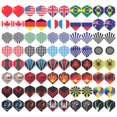 thumbnail image 2 of TrueNorth Decorative Flights Ideal For Darts Playing 4.4x3.6cm Unique Design Durable 80Pcs, 2 of 5