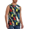 thumbnail image 2 of Fotbe Parrot Men's Camiseta sin Mangas Estampada para Hombres, Playera Casual para Gimnasio, Entrenamiento, Playa-Medium, 2 of 7