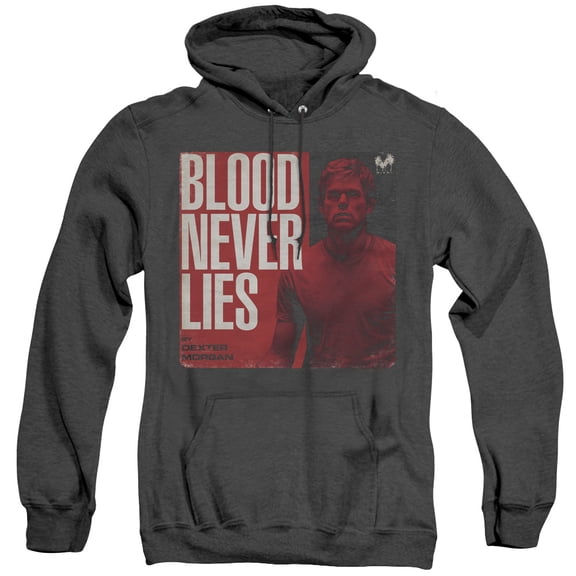 Dexter Cover Adult Heather Hoodie Sweatshirt Black
