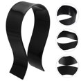 thumbnail image 2 of FENGGUIQU Black Acrylic Gaming Headset Stand Organizer with Simple Design, 2 Pieces Storage Holder for Headphones, 2 of 6