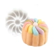 thumbnail image 3 of Moule à Gâteau Rond en Forme de Fleur de Lune 6 Styles 50g Blanc Ensemble Petit Gâteau, 3 of 8
