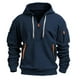 thumbnail image 1 of Sudadera holgada con capucha para hombre y mujer, camisa informal con cremallera y múltiples bolsillos, talla grande, 2024, 1 of 3