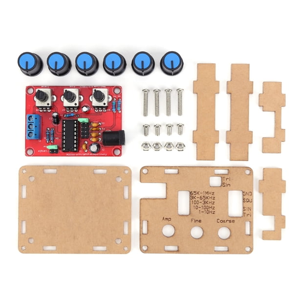Kit DIY generador señal Hugtrwg función XR2206 1Hz-1MHz ajustable ensamblado