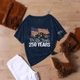 thumbnail image 4 of Fabrcox 1776-2026 Women 250 Anniversary USA Shirt Flag Print Short Sleeve 4th of July Shirts Womens Independence Day Celebration Freedom Patriotic Women Tunic Tops, 4 of 6